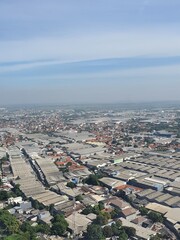 aerial view of the city