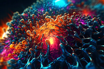 Abstract Microscopic Art, Generative AI