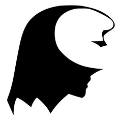 black and white of icon shape