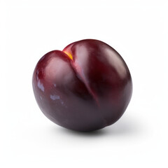 Fototapeta premium Juicy ripe plum. AI Generation 