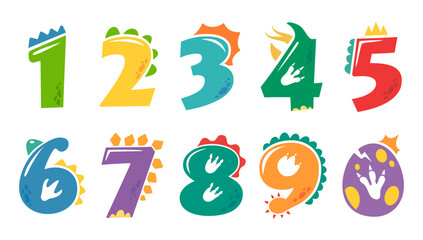 dinosaur number design birthday party for kids