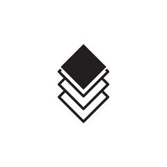 Floor tile icon vector logo design template