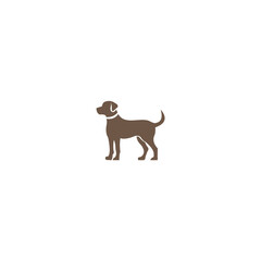 dog logo design, animal vector illustration