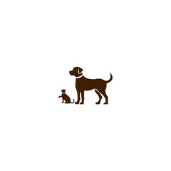 Obraz na płótnie Canvas dog logo design, animal vector illustration