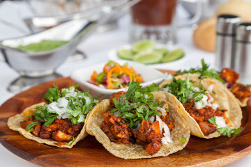 Authentic Tacos al Pastor Horizontal