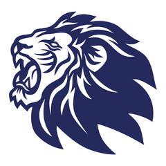 Fototapeta premium Lion Roar Logo Icon Sports Mascot Template Vector