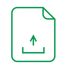 Green upload icon 