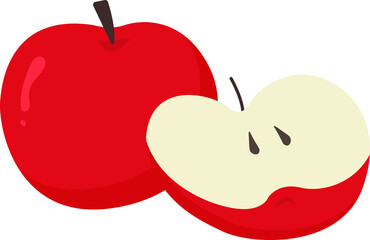Obraz premium Apple Fruit Illustration