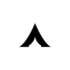 Fototapeta premium Tent icon vector logo design template
