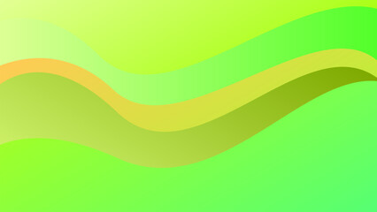 abstract wavy background with green color and modern style