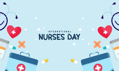 International nurses day background
