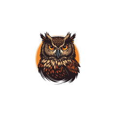 owl vector logo, eps.  10 editables