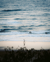 Man walking on the beach