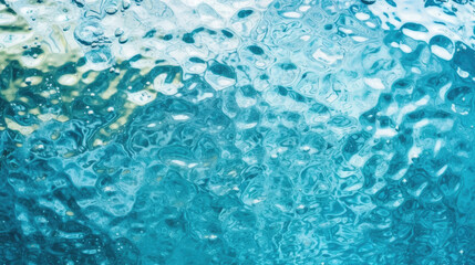 Fototapeta premium Blue water surface of an ocean with blue skies generated by AI