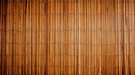 Closeup texture of bamboo wall background