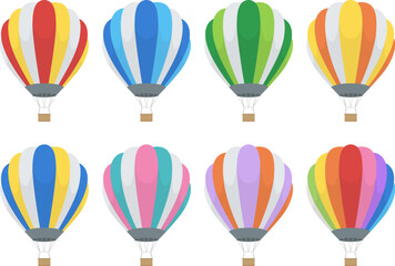 カラフルな気球のセット_ベクターイラスト © あ こ