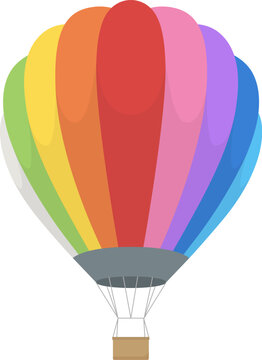カラフルな気球のイラスト素材_ベクターイラスト