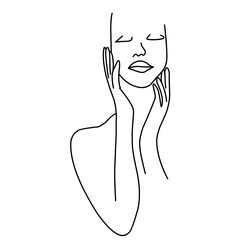 Female Body Line Art
