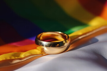 Union in Colors: Celebrating Love and Diversity. Generative ai.