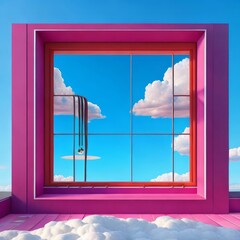 frame with clouds