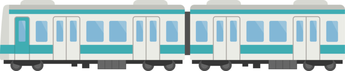 シンプルな電車のベクターイラスト © あ こ