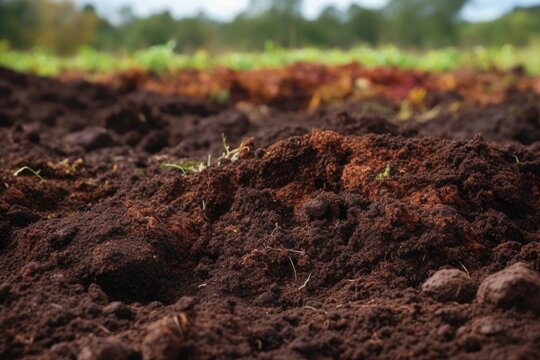 Acidic Soil With Sour Odor. Generative AI
