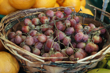 fresh grape fruit in a bowl ,