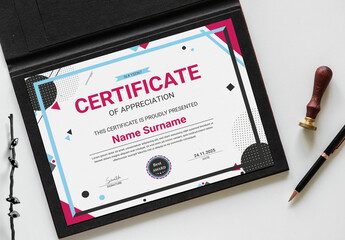 Colorful Certificate Design Template