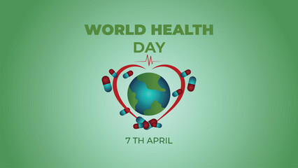VECTOR WORLD HEALTH DAY BACKGROUND - 2