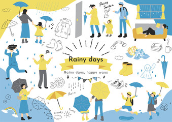 雨の季節に使いやすいイラスト