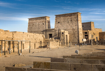 The Philae temple on Agilkia island, Egypt
