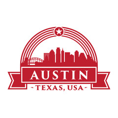 Austin, Texas logo. Vector and illustration.