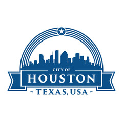 Fototapeta premium Houston, Texas logo. Vector and illustration.