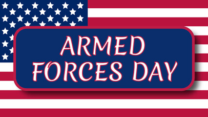armed forces day greeting illustration