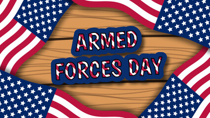 Fototapeta na wymiar armed forces day greeting illustration