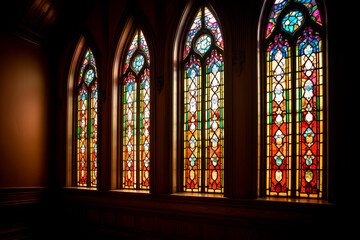 Fototapeta na wymiar church windows