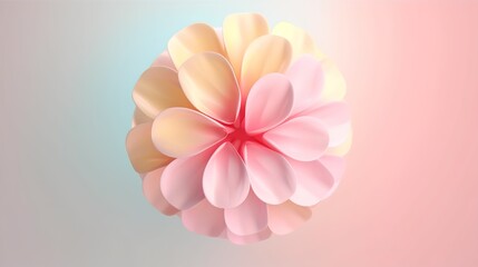 Flowers. Soft Pop Texture created with Generative AI