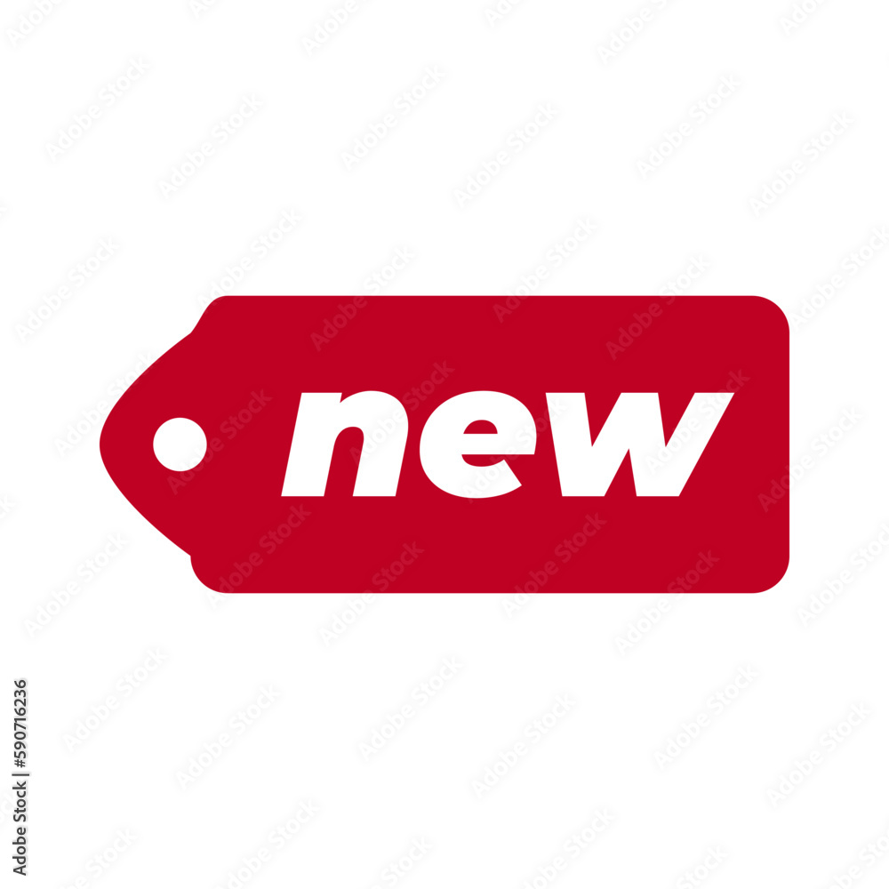 Poster top choice of new label icon vector, illustration symbol template in block red trendy style. editabl