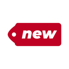 Top choice of new label icon vector, illustration symbol template in block red trendy style. Editable graphic resources for many purposes.