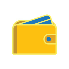 wallet icon design vector template