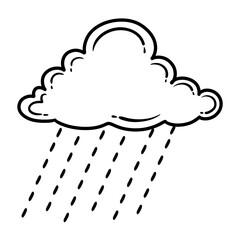 Black cloud outline.