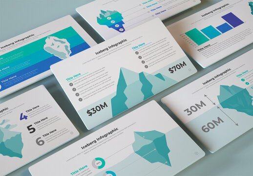 Iceberg Company Infographic Design