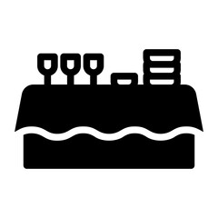 catering glyph icon