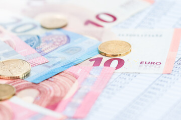 Money saving concept, counting and calculating annual financial budget.