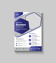 Simple Blue Color Corporate Template Design