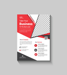 Red Corporate Flyer Template Design