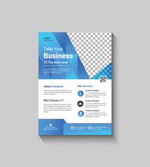 Simple Blue Color Corporate Template Design
