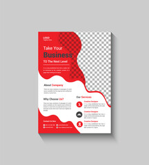 Red Corporate Flyer Template Design