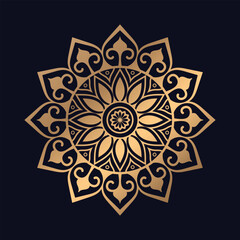 Colorful mandala background design vector logo icon illustration for print