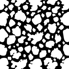 Cow print pattern animal seamless. White cow skin abstract for printing, cutting, stickers, web, cover, home decorate and more.